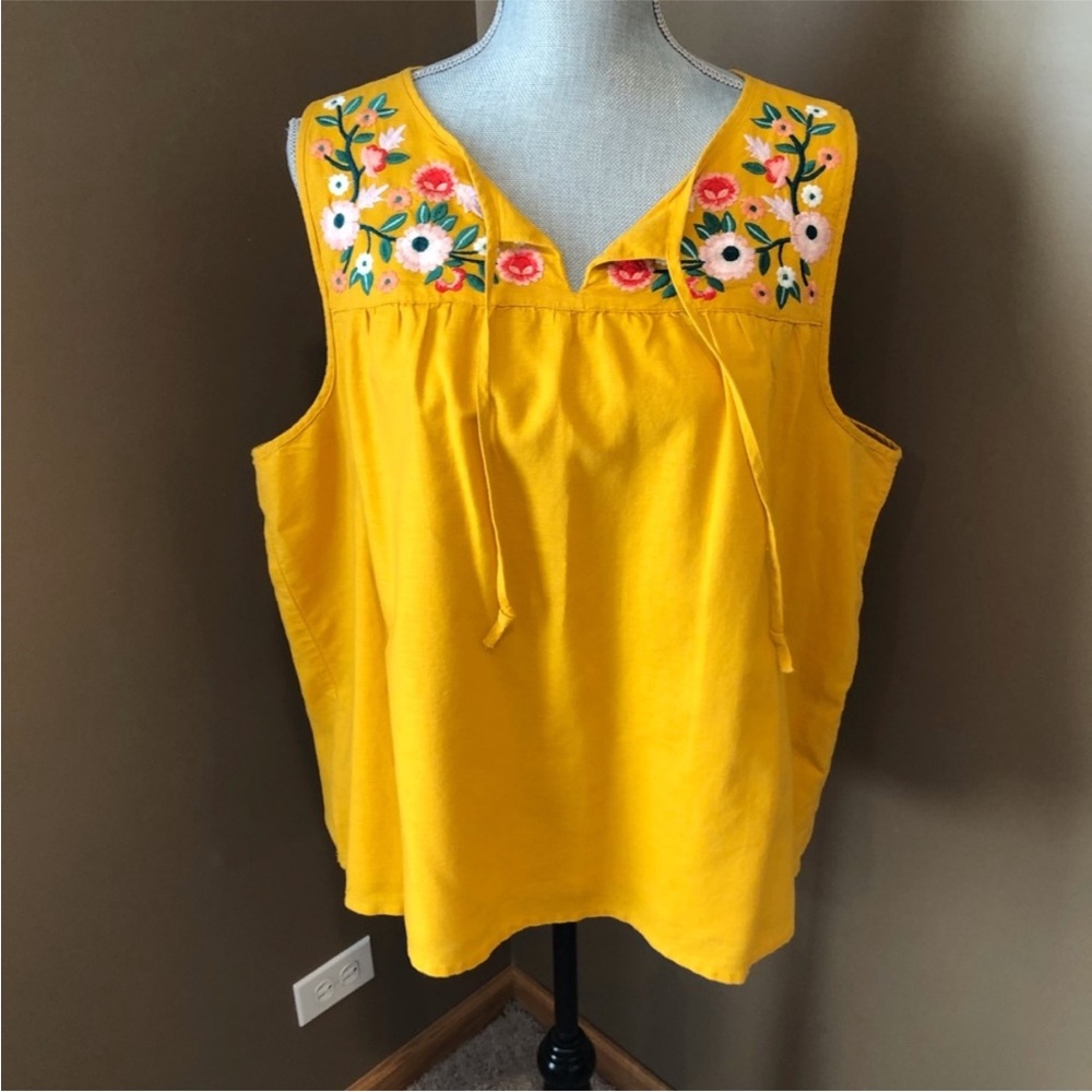 J. Crew embroidered top